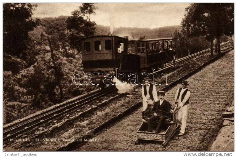 * T4 Madeira, Elevator E Carro Do Monte / Funicular Train (wet Damage) - Unclassified