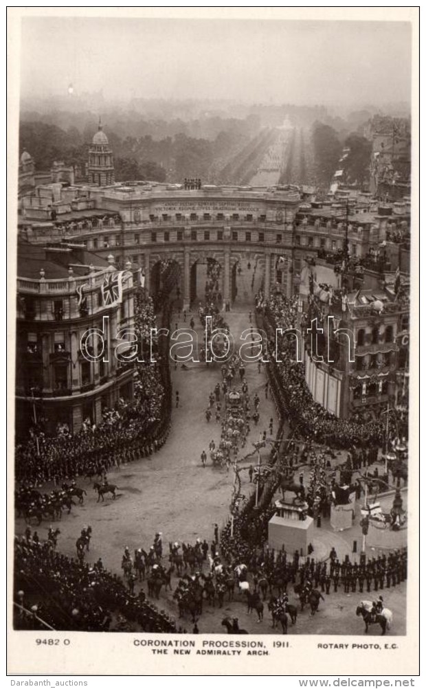 ** T1 1911 Coronation Procession Of George V, The New Admiralty Arch; Rotary Photo - Non Classés