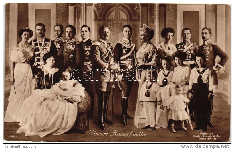 ** T3 Unsere Kaiserfamilie / Wilhelm II, Kronprinz Wilhelm, Auguste Victoria (EB) - Non Classés