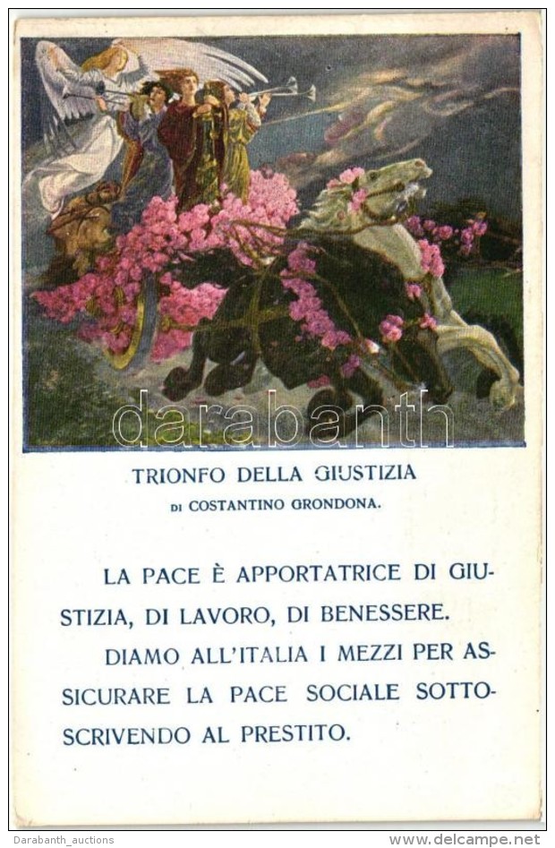 ** T4 Trionfo Della Giustizia / The Triumph Of Justice, Italian Aptriotic Propaganda (cut) - Non Classés