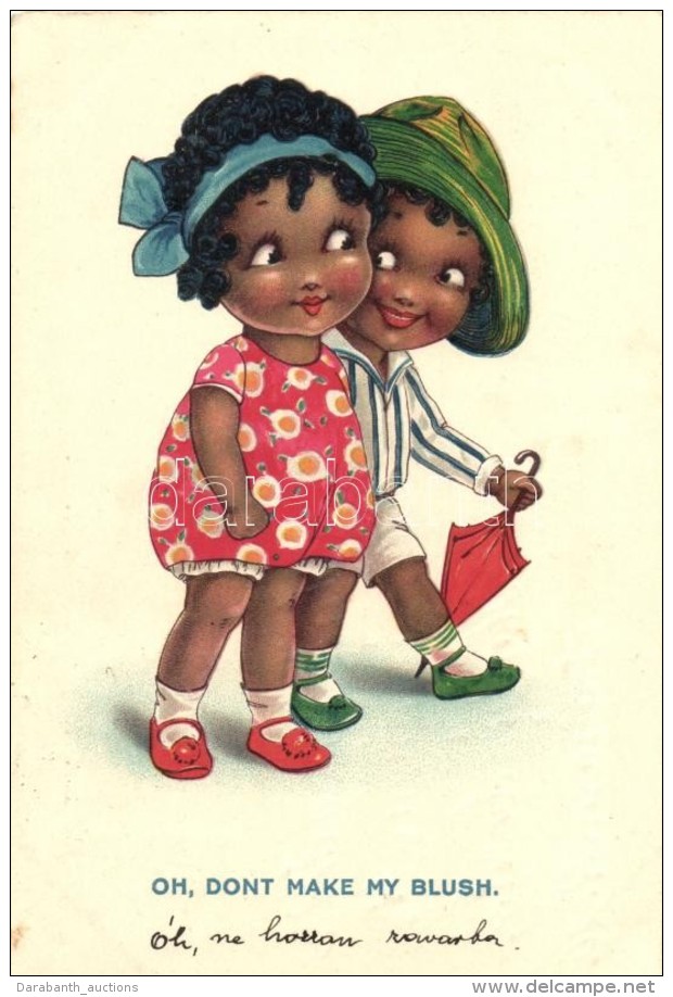 T2 Oh, Don't Make My Blush / 'Cellaro Dolly-Serien' Young Black Couple, Litho - Zonder Classificatie