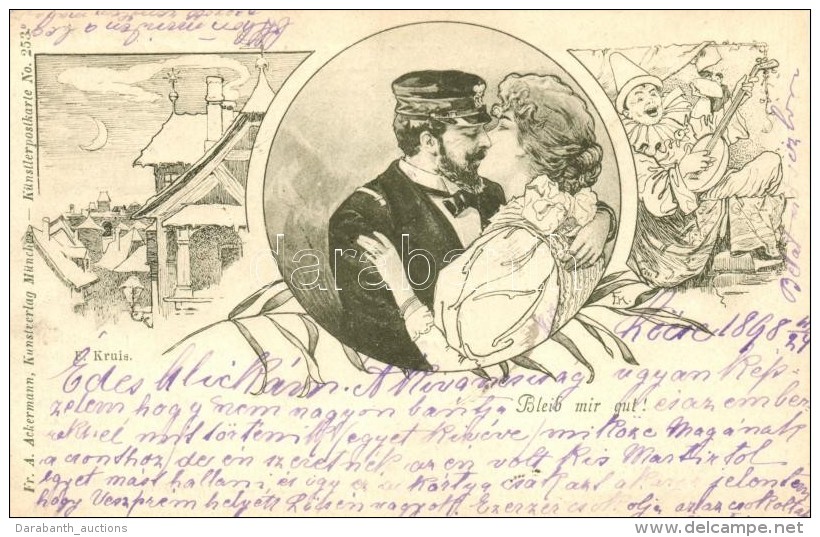 * T2/T3 1898 Bleib Mir Gut; Fr. A. Ackermann K&uuml;nstlerpostkarte No. 253. S: F. Kruis - Non Classés