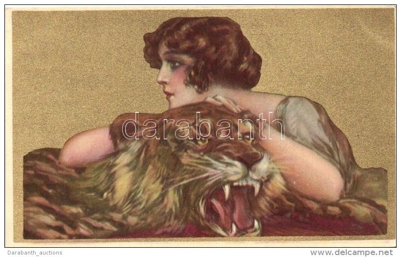 ** T1 Golden Italian Art Postcard, Anna &amp; Gasparini 101-3 Unsigned Corbella - Unclassified