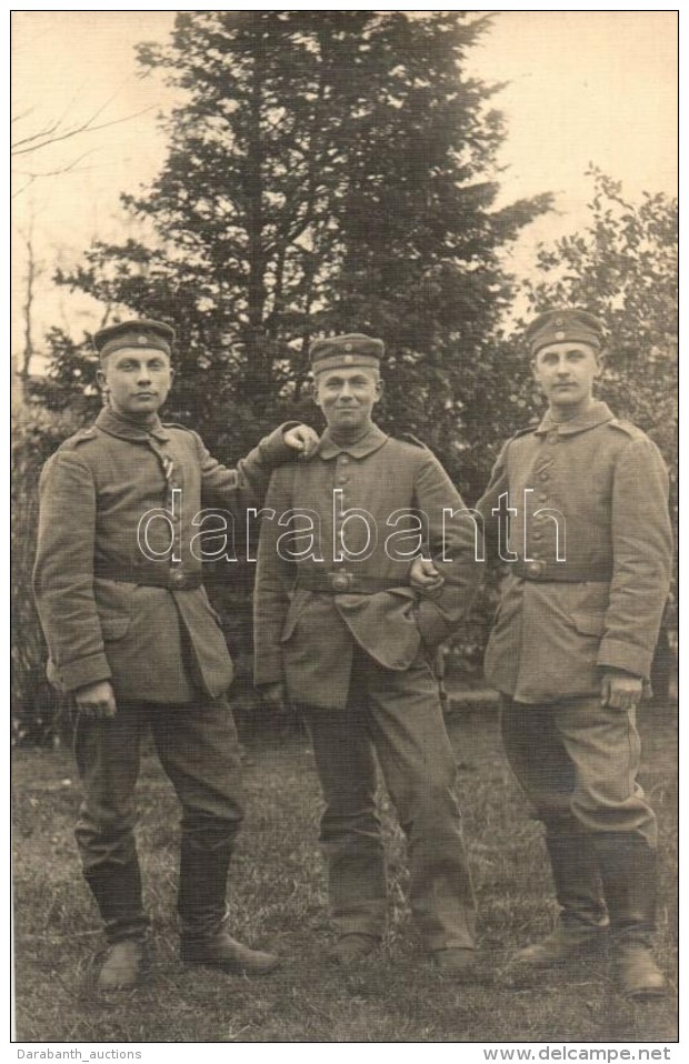 * T2 WWI German Soldiers, Group Photo - Non Classés