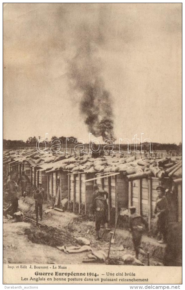 * T2/T3 1914 Guerre Europ&eacute;enne / WWI Military, Burning City By The British (EK) - Zonder Classificatie