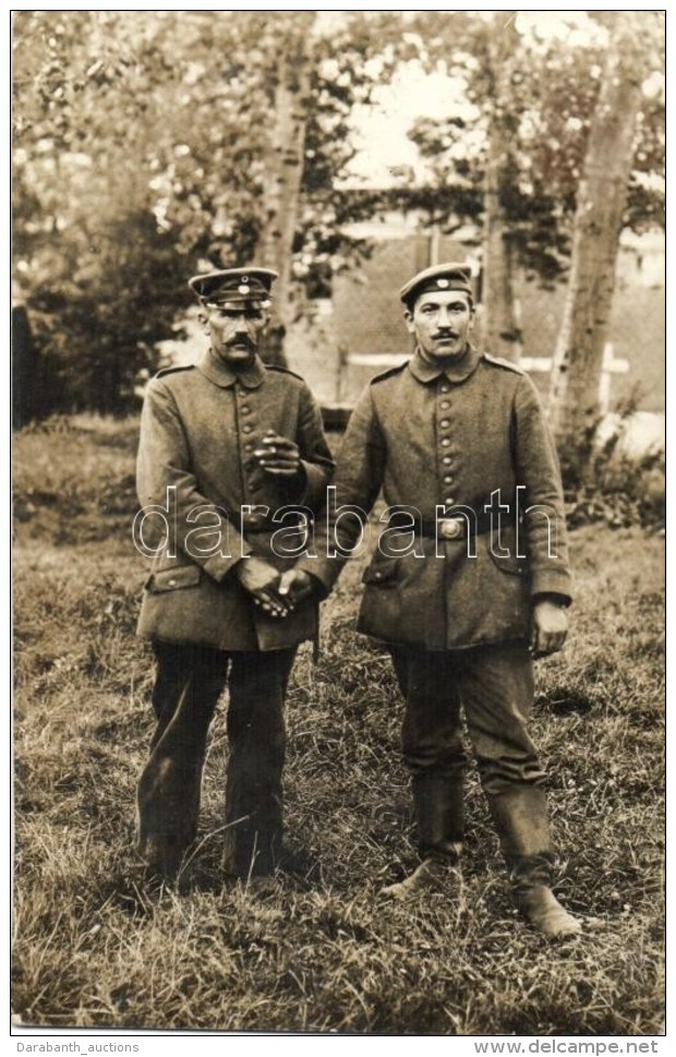 * T2 1918 WWI German Soldiers In Russia, Father And Son, Photo - Zonder Classificatie