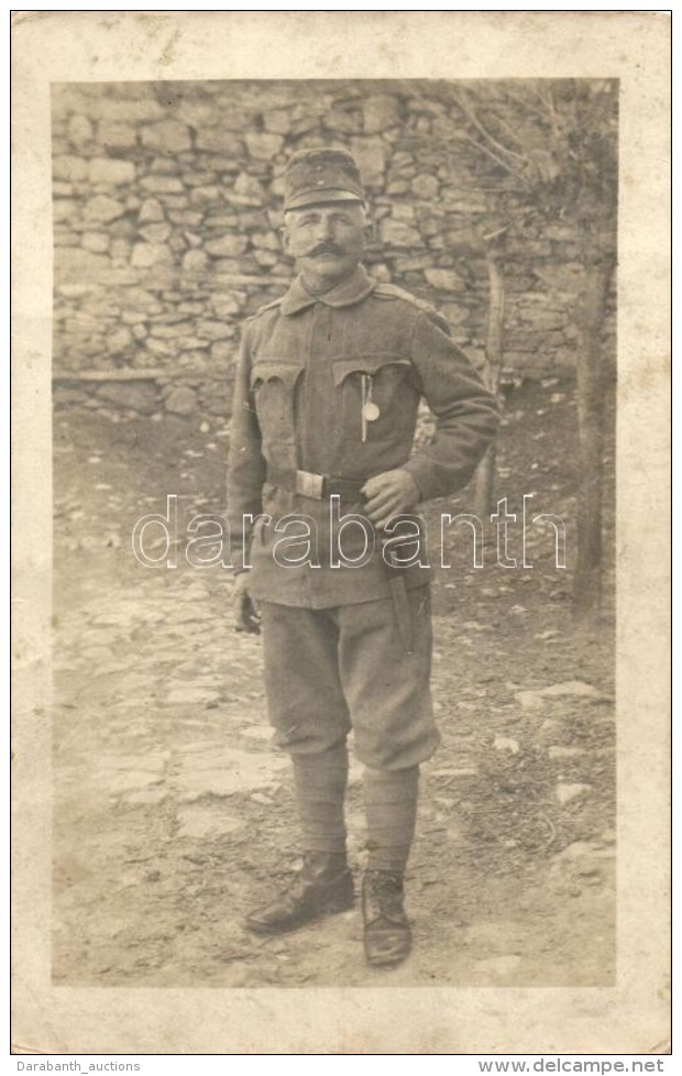 * T3 Military WWI Hungarian Soldier Photo (fa) - Non Classés