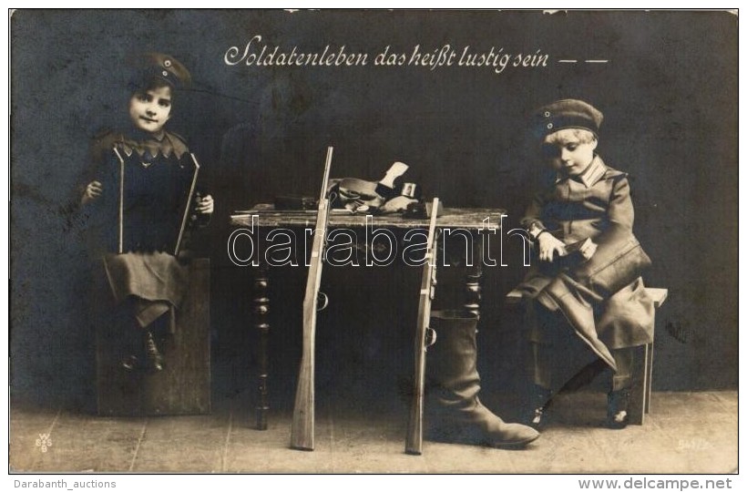 T2 Soldatenleben Das Heisst Lustig Sein / WWI German Military Humour, Children - Unclassified