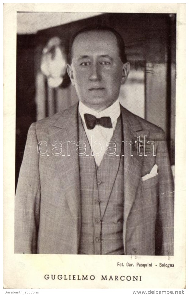 T2/T3 Guglielmo Marconi, Italian Engineer. Fot. Cav. Pasquini - Zonder Classificatie