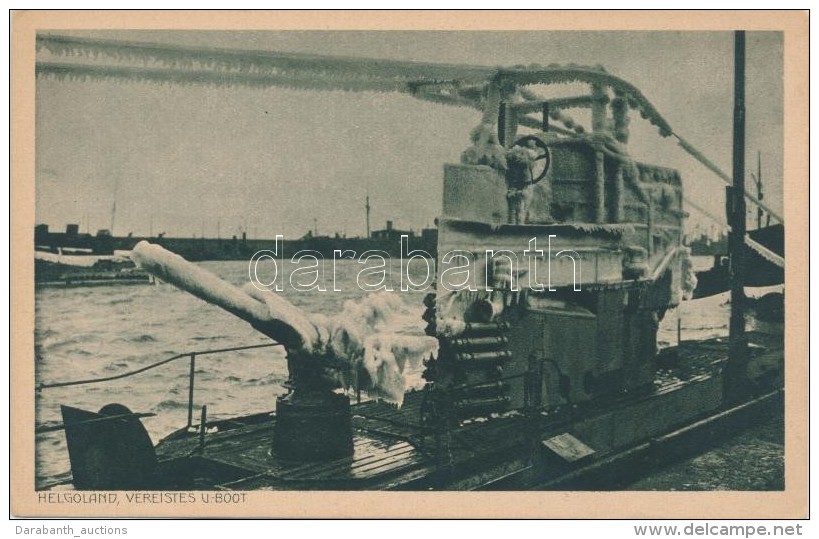 ** T1/T2 Vereistes U-Boot In Helgoland; F. Schensky Hofphotograph / Icy German Submarine - Zonder Classificatie