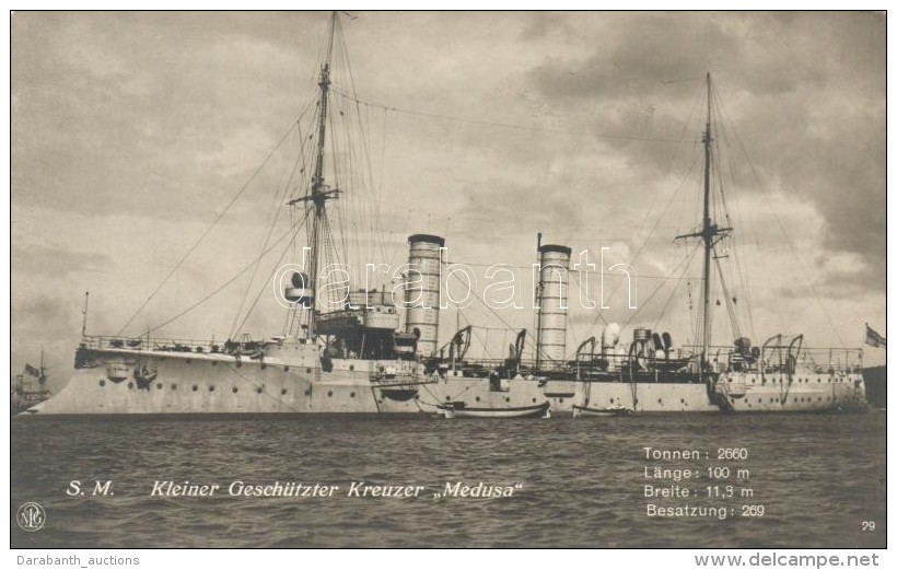 ** T1/T2 SM Kleiner Gesch&uuml;tzter Kreuzer Medusa / German Navy - Zonder Classificatie