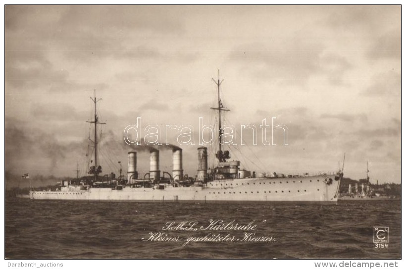 ** T1 SMS Karlsruhe Kleine Gesch&uuml;tzte Kreuzer Von Kaiserliche Marine / German Navy Light Cruiser - Non Classificati