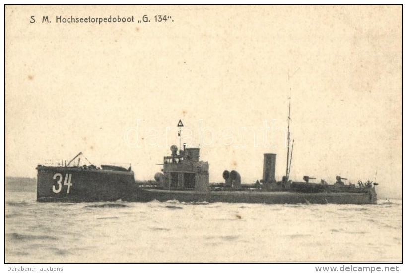 ** T2 SM Hochseetorpedoboot G. 134 Kaiserliche Marine / German Navy G134 Torpedo Boat - Zonder Classificatie