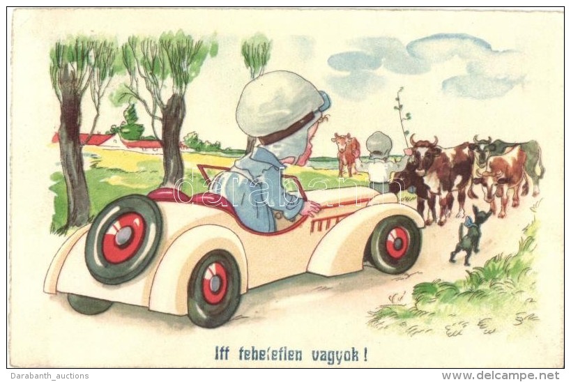 T2/T3 Itt Tehetetlen Vagyok! / Child In Automobile, Amag 0433.  (EK) - Unclassified