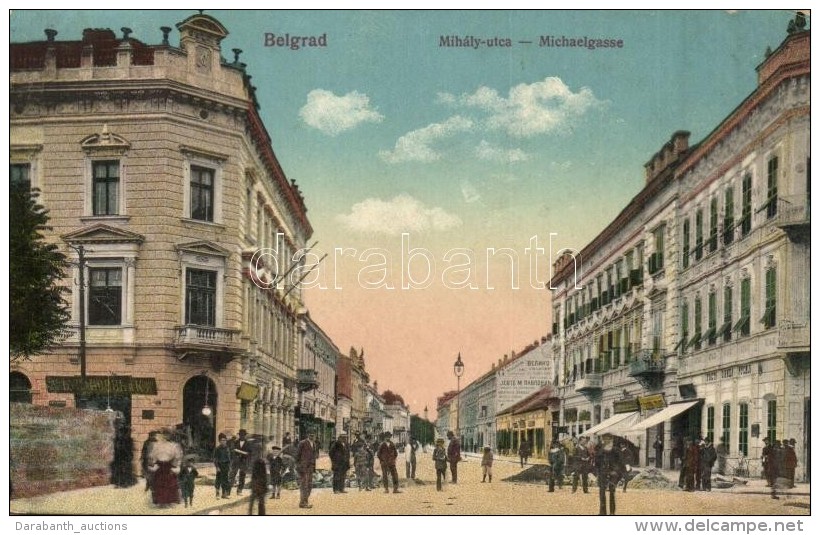 T2 Belgrade, Michaelgasse / Street View With Shops - Unclassified