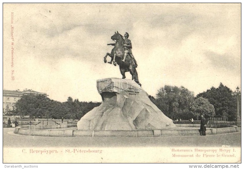 T2/T3 Saint Petersburg, Monument Of Peter The Great (EK) - Zonder Classificatie