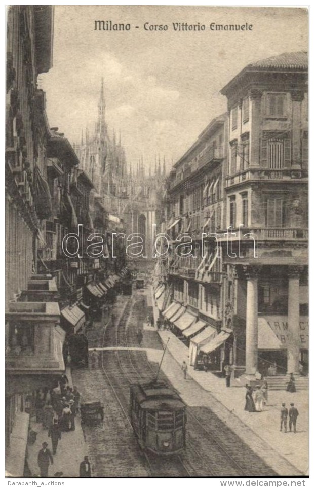 T2 Milano, Milan; Corso Vittorio Emanuele, Tram - Ohne Zuordnung