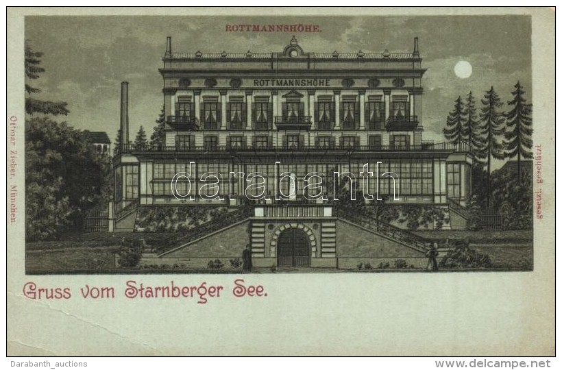 * T3 Starnberger See, Rottmansh&ouml;he Hotel, Ottmar Zieher Litho (EB) - Non Classés