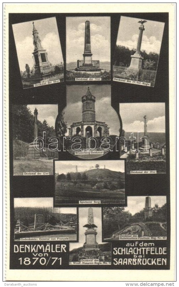 ** T4 Saarbr&uuml;cken, Schlachtfelde; Denkm&auml;ler Von 1870-1871 / Battle Monuments (cut) - Non Classés