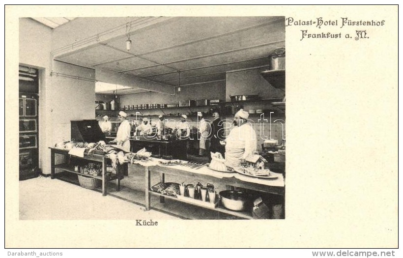 ** T1 Frankfurt Am Main, Palast Hotel F&uuml;rstenhof, K&uuml;che / Hotel's Kitchen Interior - Non Classés