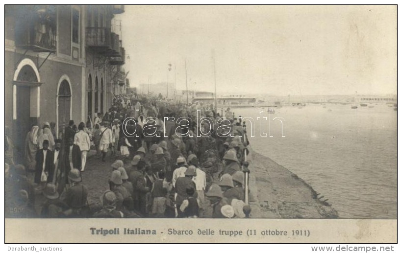 ** T2 1911 Tripoli Italiana, Sbarco Delle Truppe / Italian Landing In Libya - Non Classés