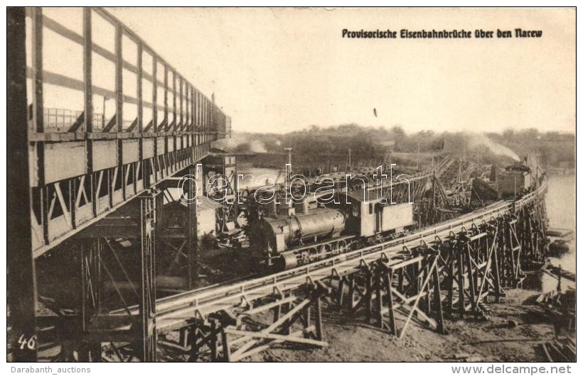 * T1/T2 Narew, Provisorische Eisenbahnbr&uuml;cke / Provisional Railway Bridge Over The Narew - Non Classificati