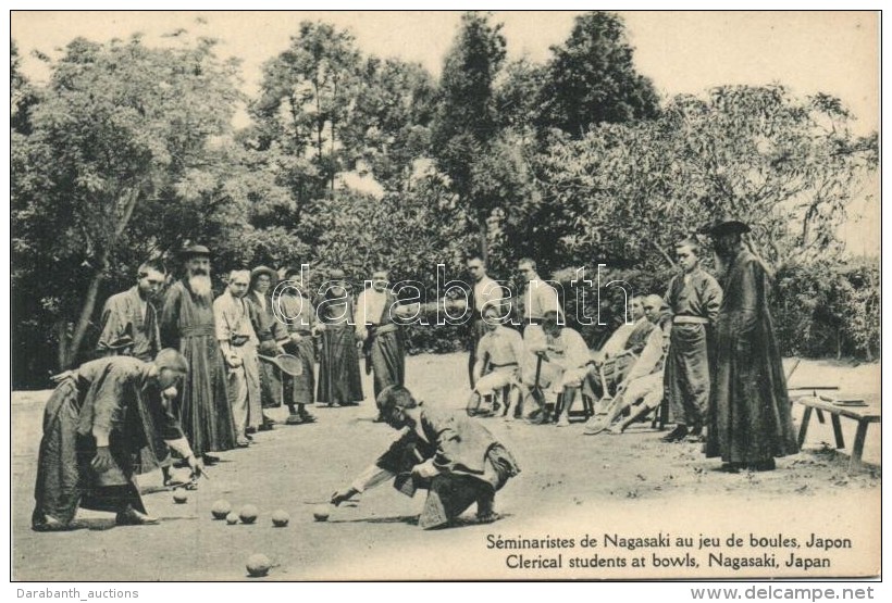 ** T1 Nagasaki, Clerical Students At Bowls - Unclassified