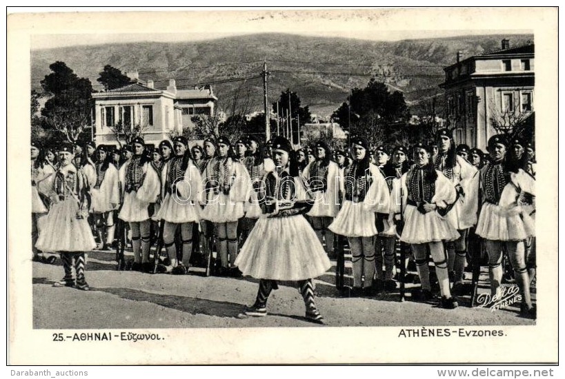 ** T3 Athens, Evzones With Their Officers (Rb) - Non Classés