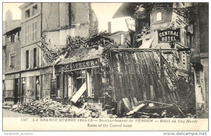 ** T2/T3 Verdun, Coiffeur / Ruins Of The Central Hotel, During The War, Hairdresser (EK) - Non Classés