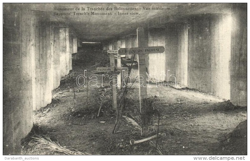 ** T1/T2 Verdun, Monument De La Tranch&eacute;e Des Baionettes / Bayonett's Trench Monument, Inner View - Zonder Classificatie