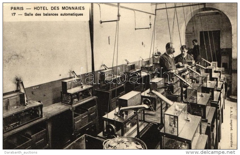 ** T2/T3 Paris, Hotel Des Monnaies; Salle Des Balances Automatiques / Mint, Weighing Room Interior (EK) - Unclassified