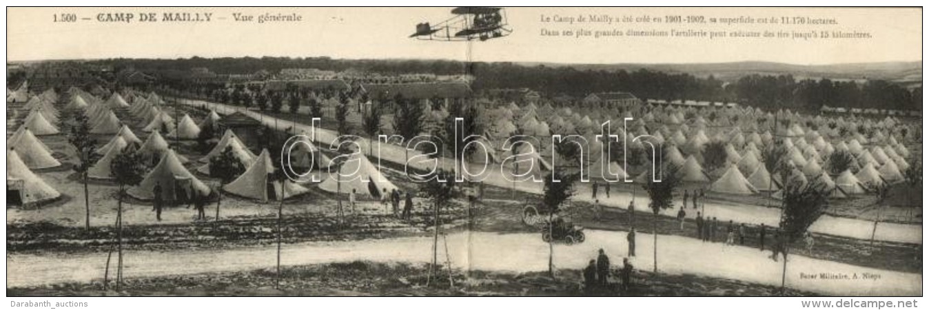 ** T1/T2 Mailly-le-Camp, Vue Panoramique / Military Camp, Panoramacard - Unclassified