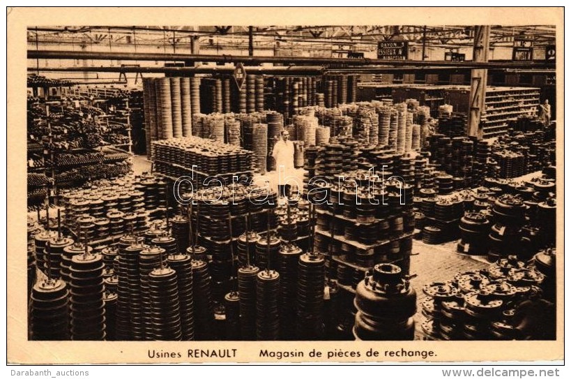 ** T2/T3 Boulogne-Billancourt, Paris; Usines Renault, Magasin De Pi&eacute;ces De Rechange / Automobile Factory... - Zonder Classificatie