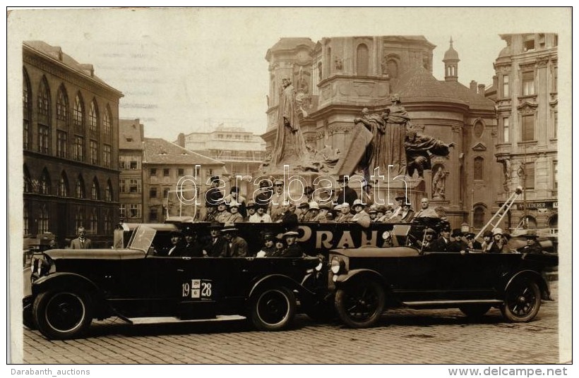 T2/T3 1928 Praha, Staromestske Namesti / Old Town Square, Sightseeing Bus, Photo - Zonder Classificatie