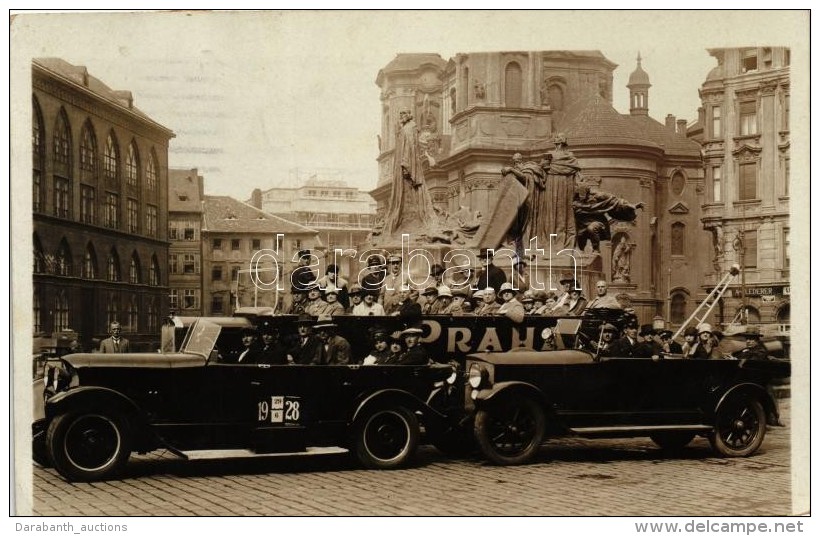 T2/T3 1928 Praha, Staromestske Namesti / Old Town Square, Sightseeing Bus, Photo - Non Classés