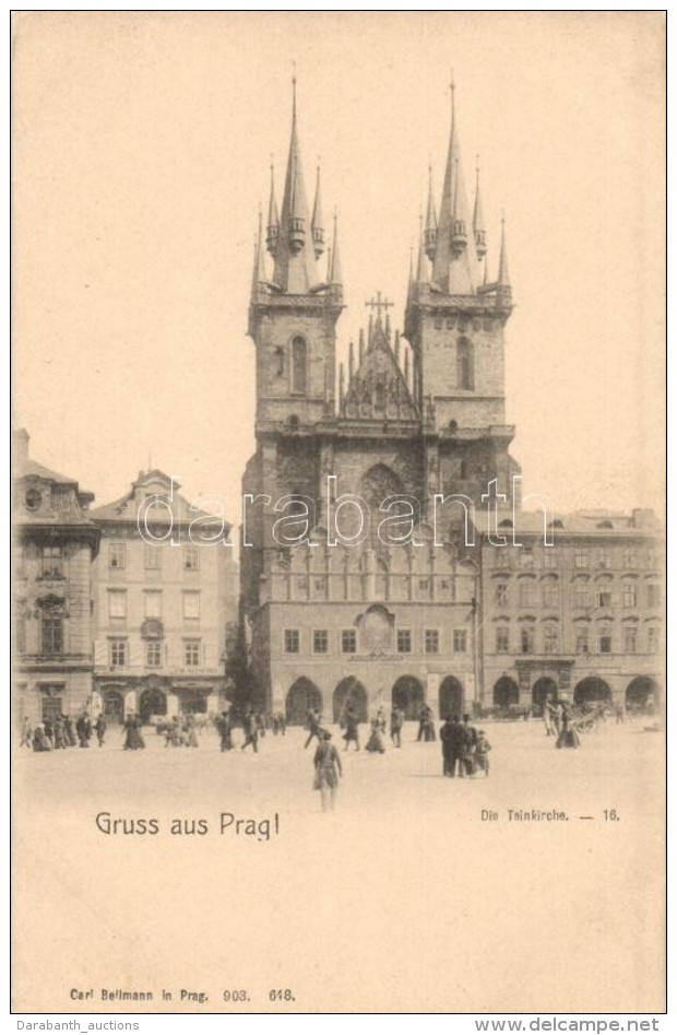 ** T2 Praha, Prag; Altst&auml;dter Ring Und Teinkirche / Old Town Square, Tyn Church, Carl Bellmann - Unclassified