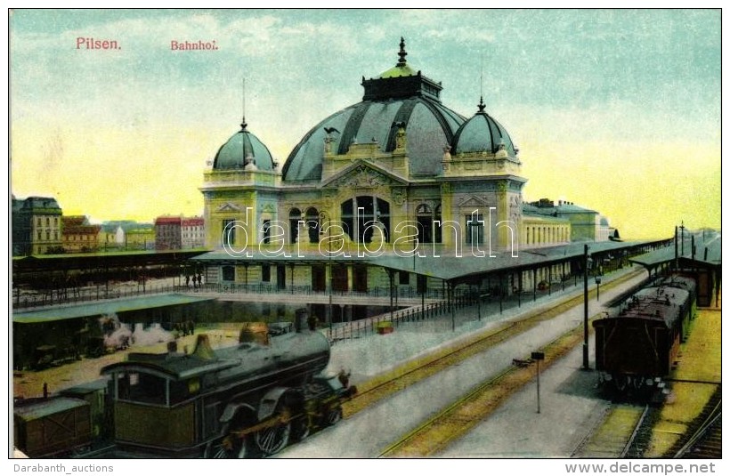 T2 Plzen, Pilsen; Bahnhof / Railway Station - Non Classés