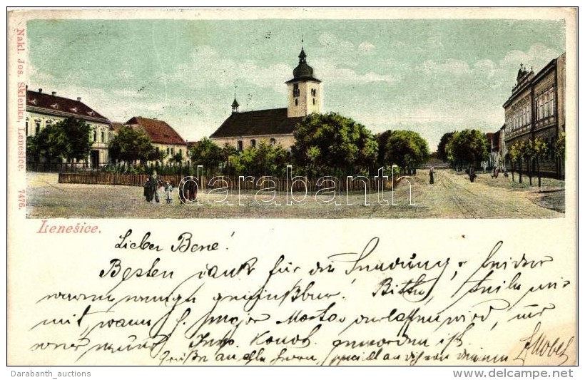 T2/T3 Lenesice, Namesti; Naklad Jos. Sklenka / Main Square - Unclassified