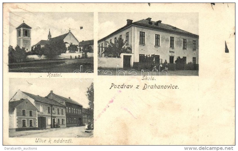 T2/T3 Drahanovice, Kostel, Skola, Ulice K Nadrazi / Church, School, Street Towards The Railway Station (EK) - Unclassified