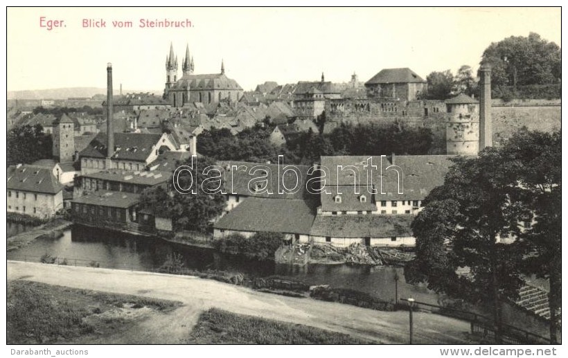 ** T1 Cheb, Eger; Blick Vom Steinbruch / View - Ohne Zuordnung