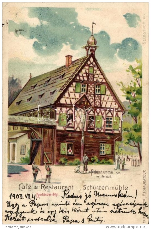 T2/T3 Brezov&aacute;, Pirkenhammer; Caf&eacute; &amp; Restaurant Sch&uuml;tzenm&uuml;hle, Egerl&auml;nder Styl,... - Non Classés