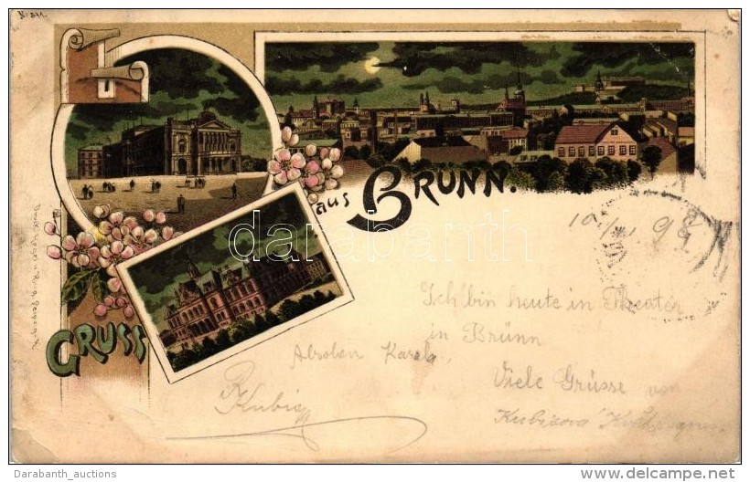 T2/T3 1898 Brno, Br&uuml;nn, Floral Litho (EK) - Non Classés