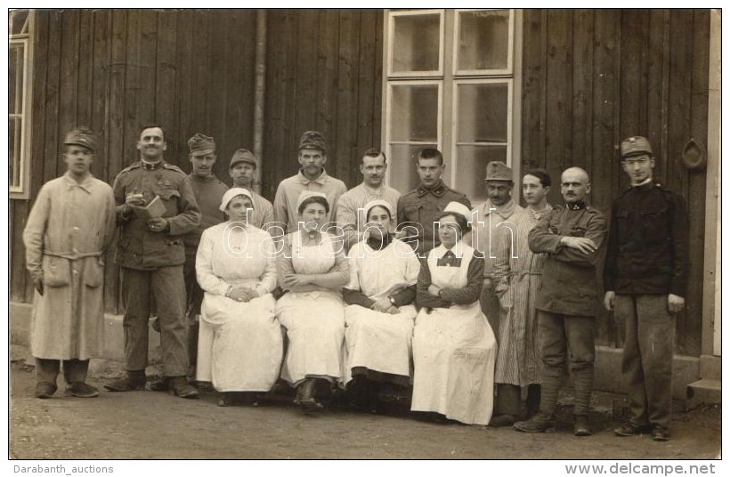 T2 Vienna, Wien, Grinzing; K.u.K. Kriegsspital / Military Hospital, Group Photo - Zonder Classificatie