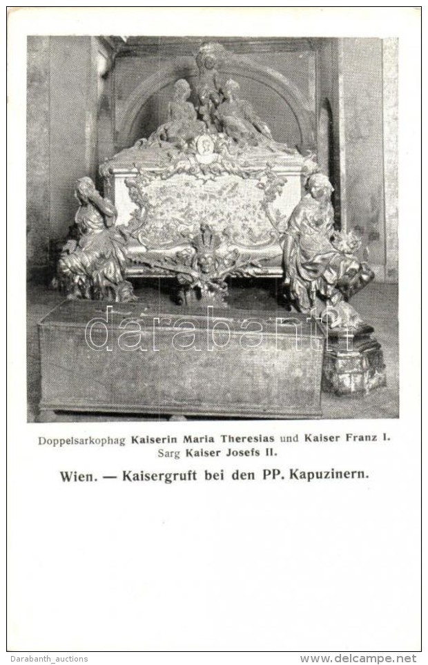 ** T2/T3 Vienna, Wien; Kaisergruft Bei Den PP. Kapuzinern /  Austrian Royal Caskets In Vienna, The Double... - Non Classés