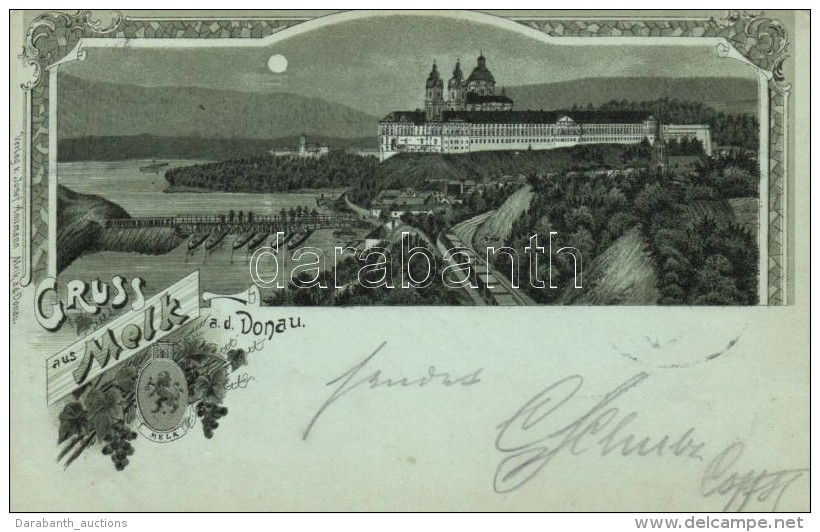 T2 1898 Melk An Der Donau, Verlag V. Josef Amtmann Litho - Zonder Classificatie