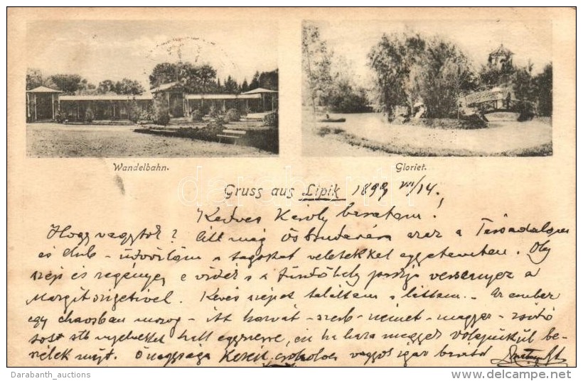 * T2 1899 Lipik, Wandelbahn, Gloriet / Promenade, Park - Non Classés