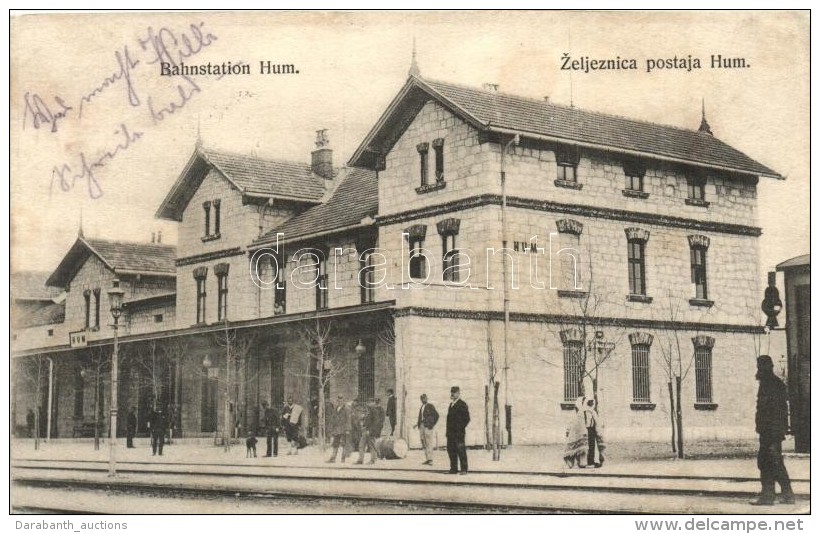 * T4 Hum, Colmo, Cholm; Zeljeznica Postaja / Vas&uacute;t&aacute;llom&aacute;s / Railway Station (r) - Non Classés