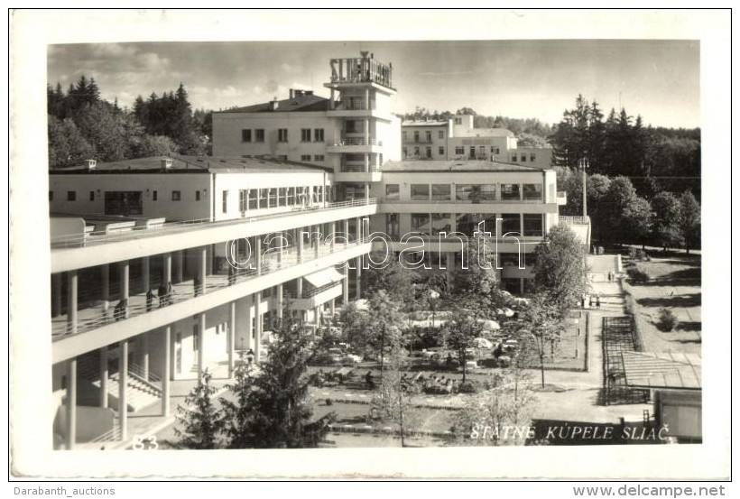 T2 1938 Szli&aacute;cs, Sliac; F&uuml;rdÅ‘ / Statne Kupele / Spa, Photo - Zonder Classificatie