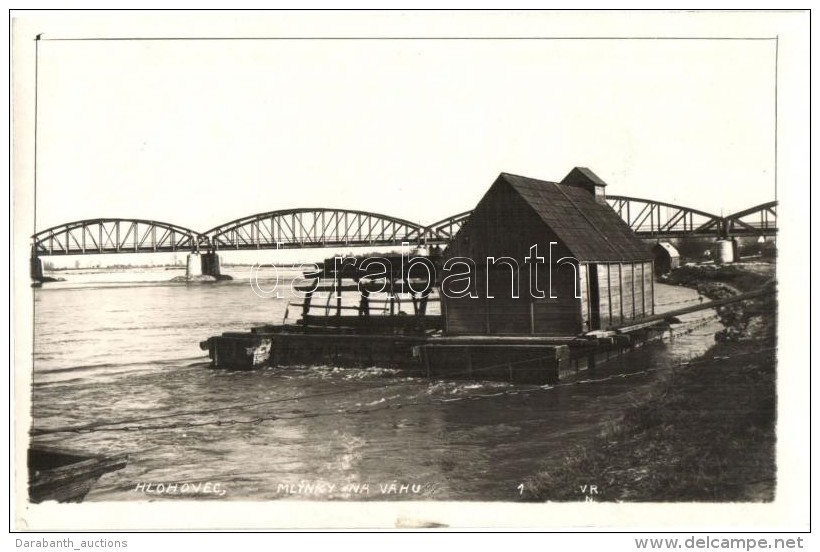 * T3 Galg&oacute;c, Hlohovec; Mlynky Na V&aacute;hu / V&iacute;zimalom, H&iacute;d / Water Mill, Bridge, Photo (kis... - Unclassified