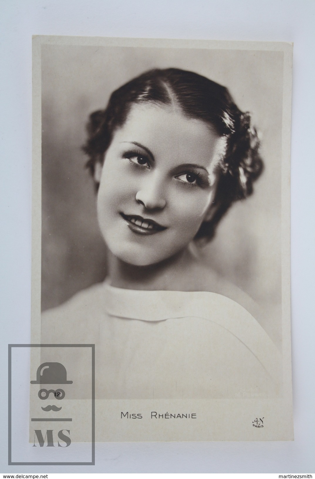 Old Real Photo Postcard - Miss Rhenanie, Germany 1936 - By Studio M. Pergay - Otros & Sin Clasificación